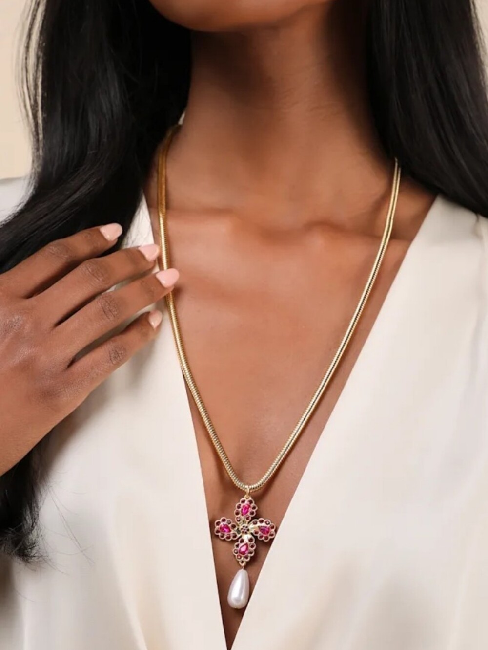 Frasier Sterling Talia Necklace 18k Goldplated 31.5'+3" Extender  New